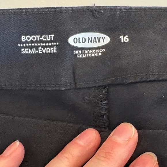 Old Navy Women's Black Boot Cut Pants - Picture 3 of 7